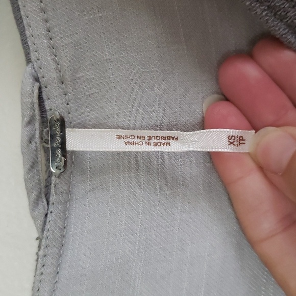 Free People Gray Drippy Linen Asymmetrical Snap Jacket with Hood oversiz… - Picture 6 of 10